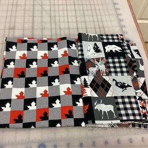 Plaid and Animal Print Fabric Bundle